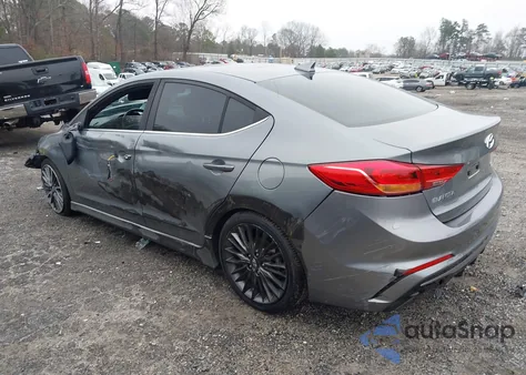 2018 Hyundai Elantra Sport z USA, uszkodzony, nr VIN KMHD04LB2JU539246